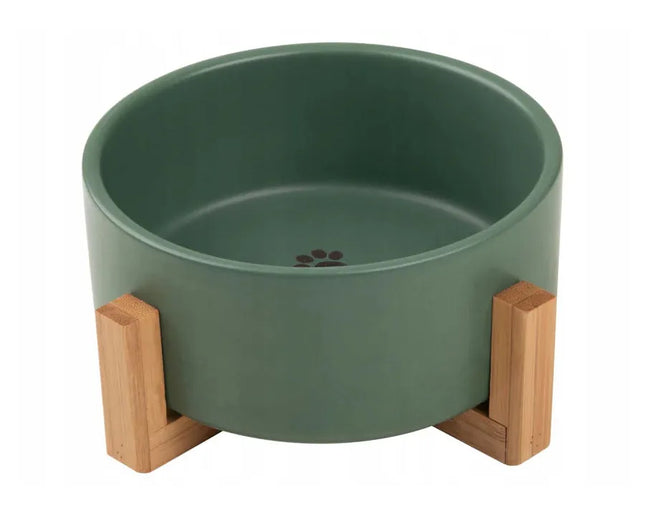 ZooFari Dog and cat Zoofari Dog Bowl With Bamboo Stand