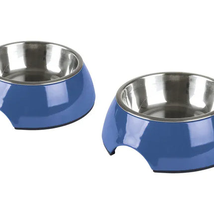 ZooFari Dog and cat Zoofari food or water bowl blue 2 approx 160 ml blue