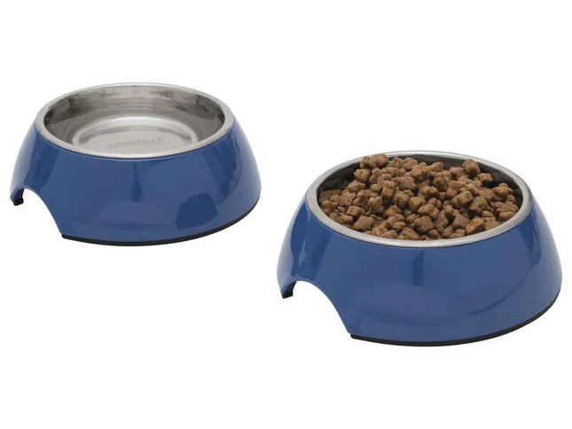 ZooFari Dog and cat Zoofari food or water bowl blue 2 approx 160 ml blue