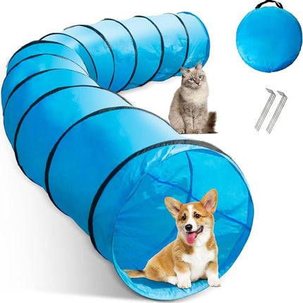 ZooFari Dog and cat ZooFari pet Tunnel with Hanging Toy 3 m
