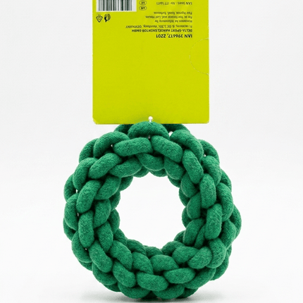 ZooFari Dog Durable Braided Cotton Rope Ring Toy for Dogs