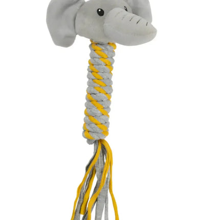 ZooFari Dog Interactive Elephant Rope Toy Great for Tugging and Fetch