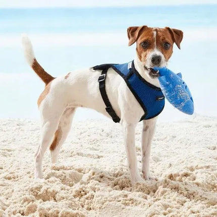 ZooFari Dog Zoofari Dog Harness Soft Harness L Blue  approx 54.6 - 85.2 cm