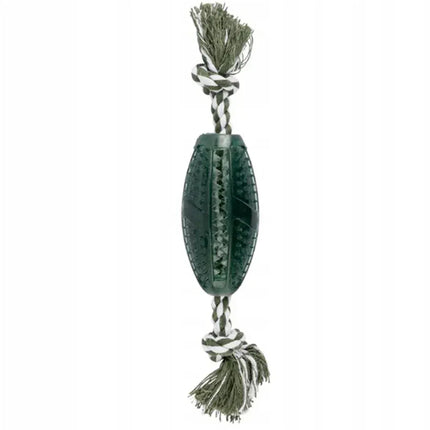 ZooFari Dog Zoofari Dog Toy Rugby Ball With Rope