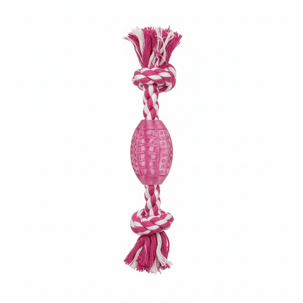 ZooFari Dog Zoofari Pet Toy Rope Wth Rope Pink
