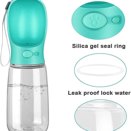 ZooFari Dog Zoofari Portable ForDog And cats Water Feeder500ml Leak Proof Outdoor Travel Bottle for Pets