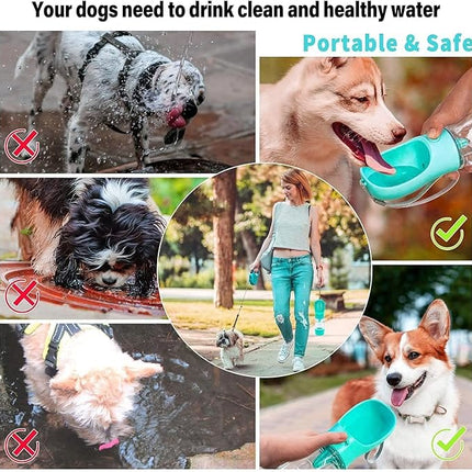 ZooFari Dog Zoofari Portable ForDog And cats Water Feeder500ml Leak Proof Outdoor Travel Bottle for Pets