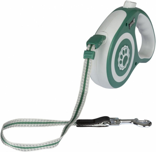 ZooFari Dog Zoofari Professional Retractable Dog Leash Reflective Safety Tape Max 20 kg Green