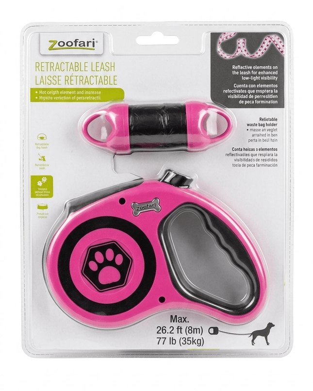 ZooFari Dog Zoofari Retractable Dog Leash  8m 26.2 ft Long for Dogs up to 35 kg