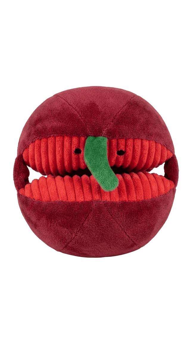 ZooFari Dog Zoofari Soft Plush Interactive Apple Toy for Pets