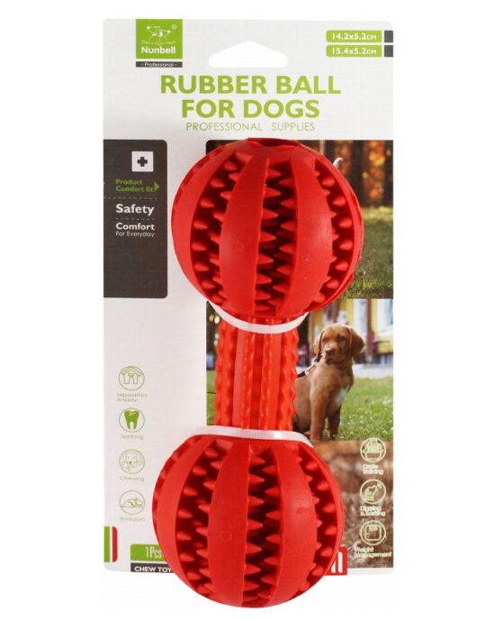 Kong Goodie Ribbon medium red Rubber Treat Toy for Dogs - Ziggy Pupps